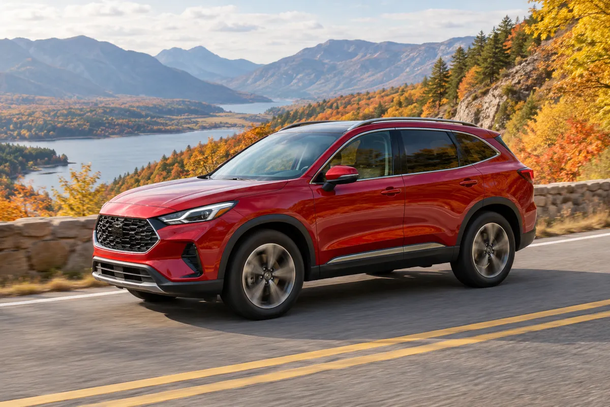 Кроссовер Мазда CX-5 китайской сборки на дороге